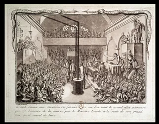 Treffen des Jakobinerklubs, Januar 1792